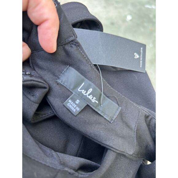 Lulus Cut out and About Black Skater Dress Small NWT - Picture 11 of 13